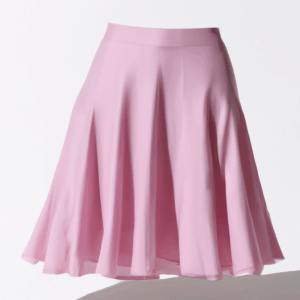 Product Title: "Blushing Pink Pleated Midi Skirt"