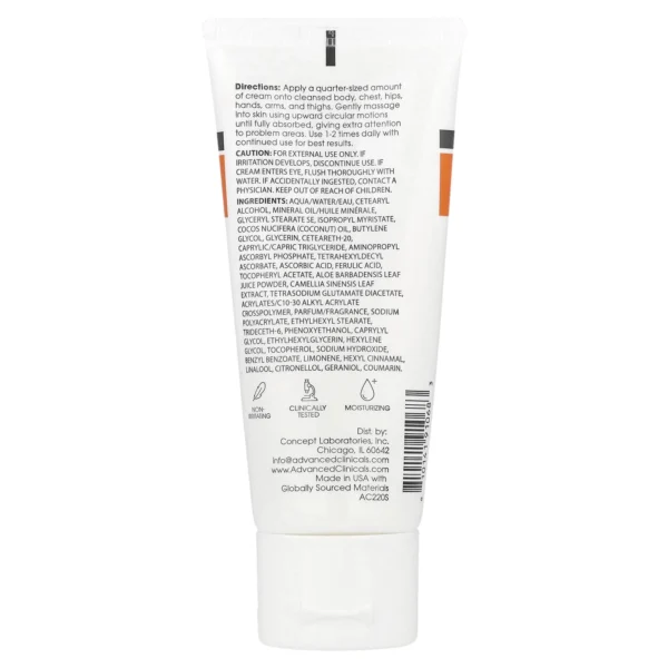 Vitamin C, Advanced Brightening Cream , 2 fl oz (59 ml)