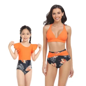 Womens Swimwear Bikini Set Kids Girls Summer Swimsuit Padded Bathing Beach Suit