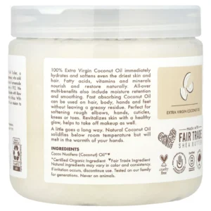 100% Extra Virgin Coconut Oil, 14.5 fl oz (411 ml)