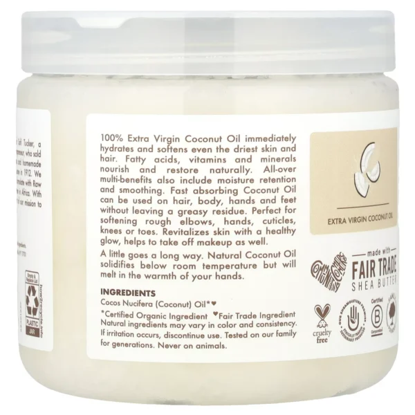 100% Extra Virgin Coconut Oil, 14.5 fl oz (411 ml)