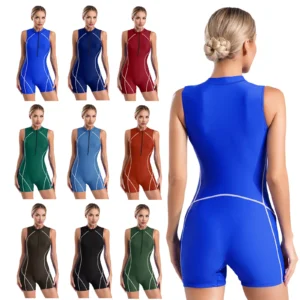 Womens Swimwear Costume UPF 50+ Bottom Swimsuit Bodysuit Rash Guard One Piece