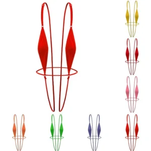 Womens Swimwear V-String Holiday Sling Shot Solid Color Swimsuit Thong