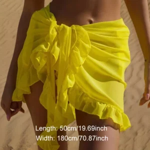Womens Swimwear Sarong Dress Beach Wear Bikini Cover Up Swimsuit Wrap Skirt