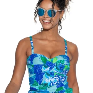 Pour Moi Free Spirit Tankini Top Strapless Non Wired Womens Swimwear 13215