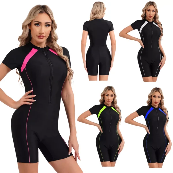 Womens Swimwear Beachsuit Beachwear Athletic Swimsuits Unitard Bodysuit Ladies