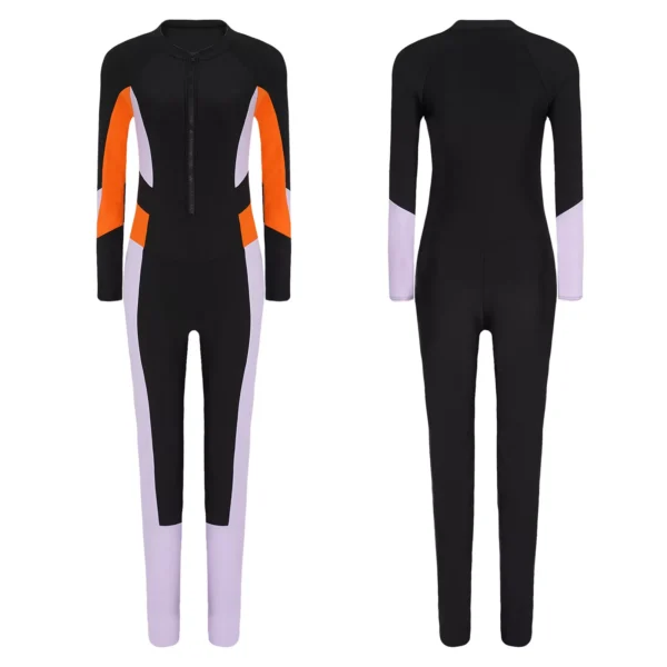 Womens Swimwear Sun Protection Jumpsuit Sports Swimsuit Wetsuit Activties Scuba