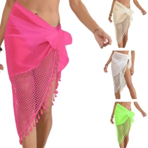 Womens Swimwear Wrap Skirt Sarongs Scarf Bathing Suit Beachwears Swimsuit Shawl