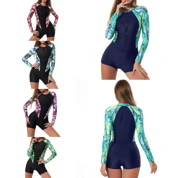 Womens Swimwear Summer Swimsuits Bodysuits Beachwear Leotard Surfing Catsuit