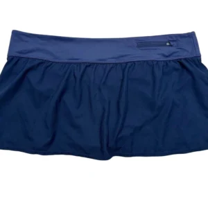 Nike Womens Swimwear Bottom Navy Blue Core Solid Swim Skirt Size XL