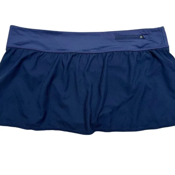 Nike Womens Swimwear Bottom Navy Blue Core Solid Swim Skirt Size XL