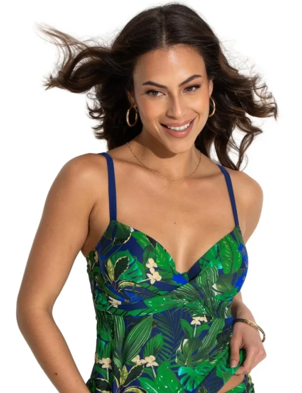 Pour Moi Palermo Tankini Top Underwired Padded Womens Swimwear 21116R