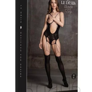 Sexy Womens Clothing Thigh High Stocking Bodystocking with Open Cups One Size