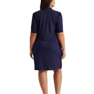 Ralph Lauren Plus Size Collared Shift Dress L9003 Womens Clothing Size 1X/TG