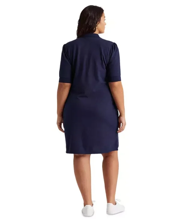Ralph Lauren Plus Size Collared Shift Dress L9003 Womens Clothing Size 1X/TG