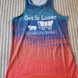 Womens Clothing Tank Top Small Orgen Trail Get In Loser Funny
