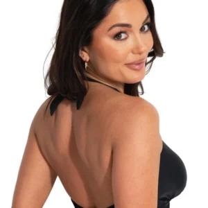 Pour Moi Space Bikini Top Halterneck Wirefree Padded Womens Swimwear 36058