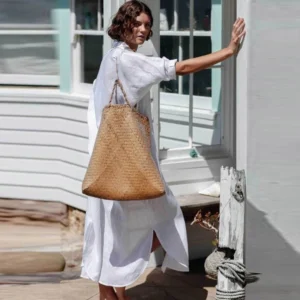 Womens Swimwear Cover Up for Beach,Cotton Button Down Kimonos Cardigan Swimsuit