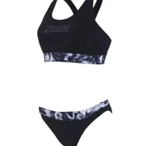 NEW Zoggs Marble Actionback Two Piece 462571 - Womens Swimwear